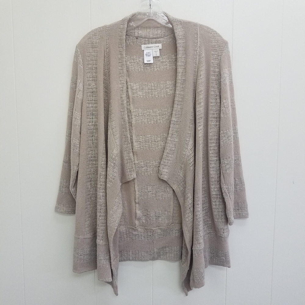 Coldwater Creek "Paloma" Open Cardigan